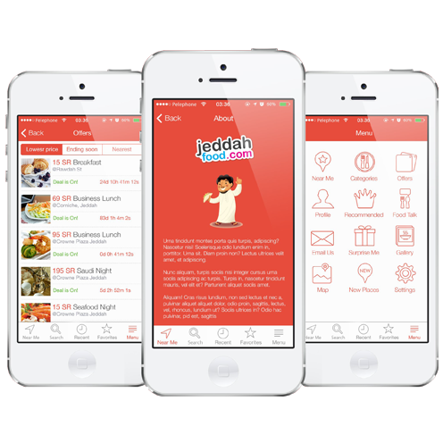 Jeddah Food Mobile Apps and Website